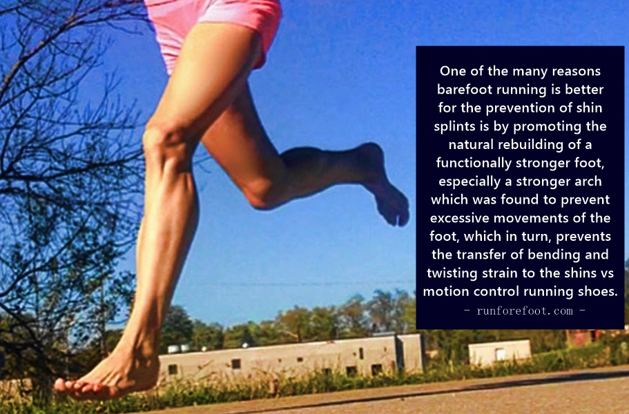 Barefoot Running Shin Splints